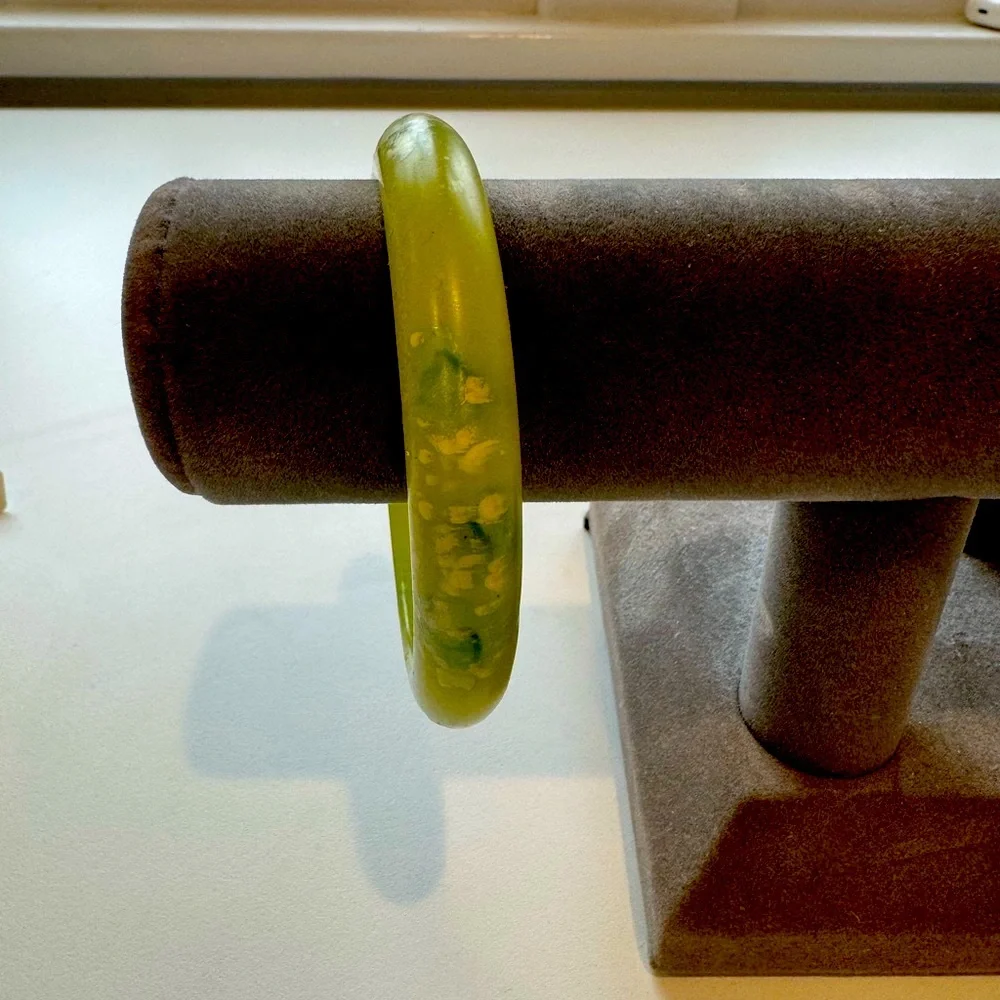 Pale Green Bangle Bracelet. Used.